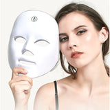 Led Mask Face Massager 7 Colors LED Light Therapy Korean Masks Skin Care Spa Rejuvenation Anti Aging RF Facial Lifting Device