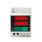 AC80-300V 100A Digital Energy Meter DIN Rail Multimeter Electric Power Meter kWh Meter AC Voltage Current Power Factor Tester