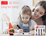 High quality 3D pen 3D printing pen,ABS and PLA filament 1.75mm. USB output, low voltage security, with beautiful storage bag