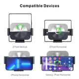 15W Car Wireless Charger Fold Screen Auto Clamp Qi Fast phone Holder Mount Charging Station For Samsung Galaxy Z Fold 3 2 iPhone