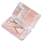 23PCS Manicure Set with Case Professional Pedicure Set Nail Clipper Stainless Steel Salon Grooming Kit Nail Care