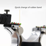 New precision slingshot that can be used at night. The powerful outdoor hunting slingshot uses flat rubber bands  slingshot