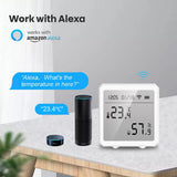 Tuya Smart WIFI Temperature And Humidity Sensor Indoor Hygrometer Thermometer With LCD Display Support Alexa Google Assistant