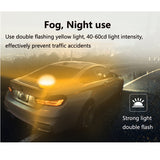 Car Beacon Emergency Light LED Roadside Safety Flashing Lamp Warning Lantern With Magnetic Base for Breakdown