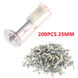 200Pcs/set 25/37/42m Round Nails Manual Fire Round Nail Gun Fixed Pegs Ceiling Artifact Diameter 7.3mm For Mini Ceiling Gun