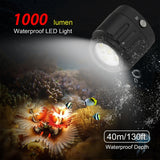 SL-18 60Meter Diving Fill LED Light Underwater LED Photography Waterproof Dive Fill Light for GoPro HERO9 HERO8 Insta360