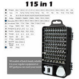 135 in 1 Screwdriver Set of Screw Driver Bit Set Multi-function Precision Mobile Phone Repair Device Hand Tools 112 115 in 1