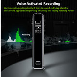 Professional Digital Voice Activated Recorder  Long Distance time Audio Record HD Sound Recording OTG Function