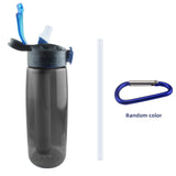 Water Bottle Made of Tritan with Water Filter Lockable Lid BPA Free Water Purifier Bottle for Travel Camping Travel Emergency