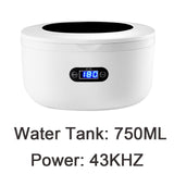 220V Ultrasonic Cleaner 750ml Automatic Intelligent Sonic Cleaning Machine Glasses Jewelry Makeup Brushes Denture Razor Cleaner