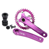 Lightweight Folding Bike Crankset 104BCD Chainring Bicycle 170mm Parts