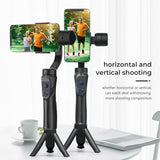 GIAUSA 3 Axis H4 Gimbal Stabilizer for Phone Action Camera Handheld Selfie Stick Stabilizer Tripod for Smartphone Goprpo Vlog
