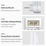 TM03 Digital Timer Switch Socket 24 Hour Cyclic Kitchen Timer Outlet Programmable Timing Socket EU UK AU US BR FR IT TH Plug