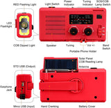 Newest Emergency Solar Power Hand Crank Dynamo Generator 4000mAh Phone Charger Bank SOS AM/FM NOAA Weather COB Flashlight Radio