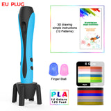 3D Pen PLA Filament 1.75mm 3D Printing Pen DIY Pens Drawing Pencil With LED Screen Birthday Educational Gift For Kids