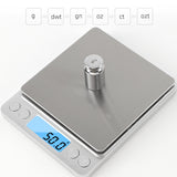 3Kg/500G 0.01g Digital Scales Precision Kitchen Scales Jewelry Weighing For Food Diet Postal Balance Measuring LCD Electronic