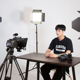 TC3 Teleprompter for Tablet Smartphone DSLR Camera Portable Teleprompter with Remote Control Lens Adapter Rings