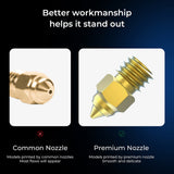Creality 3D Printing High-end Nozzle Kit 0.25mm 0.4mm 0.6mm 0.8mm Brass /Copper Alloy/Hardened Steel Nozzle Kit for Ender-3 V2