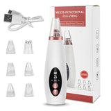 Ultrasonic Skin Scrubber Heating Blackhead Remover Vacuum Acne Pore Cleaner Facial Cleansing Brush Electric Skin Peeling Machine