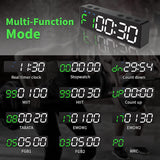 Portable Workout Timer,Gym Timer with Rechargeable and Built-in Magnetic Spine,LED Interval Timer for Home Garage