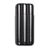 REAL,   Carbon Fibre 3 Finger Cigar Case Tube Holder Container Gift