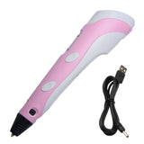 3D Pen Screen DIY 3D Printing Pen With ABS PLA Filament Creative Toy Gift 3 D Printer Pen Drawing For Kids Christmas Birthday