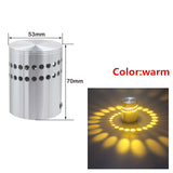 Spiral Hole LED Wall Lamp Dimmable Spiral Lamp with Remote Control Lamp To Decorate Family KTV Bar Wedding Party Hall Lights
