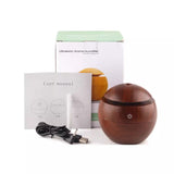 Mini Atomizing Humidifier Ultrasonic Home Creative Wood Grain Desktop Mute Aroma Diffuser Air Humidifier
