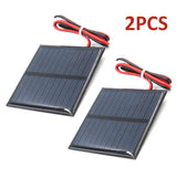 2pcs Newest Mini Polycrystalline Solar Battery System Solar Panel Module 5.5V 80mA 100mA 110mA 160mA 180mA