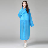 Fashion EVA Women Raincoat Thickened Waterproof Rain Coat Women Clear Transparent Camping Waterproof Rainwear Suit