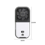 Mini Portable Folding Fan Digital Display Refrigeration Handheld Fan Mobile Phone Bracket USB Charging Multifunctional for Work