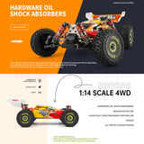 WLtoys 284131 144010 RC Car 75KM/H High Speed Off-Road 2.4G Brushless 4WD Electric Remote Control Drift Toys For Children Racing