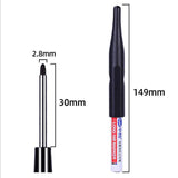 30mm Deep Drill Hole Long Nib Water Resistant Marker Pens Black Blue Red Home Decoration Construction