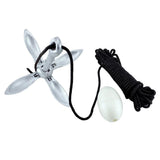 New Foldable Delta Anchor Pool Anchor Grapnel Anchor Boat Anchor With Claw For Kayak Canoes Kayak Anchor Set 1.5kg For Boat