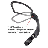Stainless Steel Lens Handlebar Bike Mirror Safe Rearview Mirror Bicycle Mirror Cycle Mirror