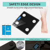 Precision Weight Scale Bathroom Smart BMI Can Be Connected To Mobile Phone With LED Bluetooth Balance Healthy Body Fat Analyzer
