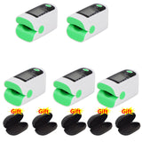 5pcs Fingertip Pulse Oximiter Medical De Pulso Blood Oxigen Meter Oximetro De Dedo Saturation Heart Rate Oxygen Monitor Health C