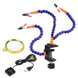 3 Arms Flexible Soldering Station for RC FPV Racing Drone RC Tool  DIY for Repairing with Fan Solder Station Set