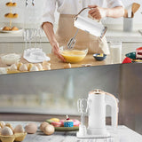 SOKANY 5 Speed Electric Hand Mixer For Baking With Storage Pedestal Handheld Whisk For Kitchen Baking Cake Egg Cream EU Plug
