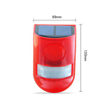Solar Sound Alert Flash Warning Sound &amp; Light Alarm Motion Sensor 110 Decibels Siren  Strobe Security Alarm System for Farm