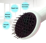 Electric hair comb 2 - in - 1 multi - functional tourmaline ceramic hair dryer dry and wet 10 section adjustment anion straight