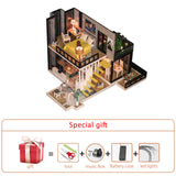 Big Doll House Furniture Miniature Building Kits Diy Dollhouse Kit Roombox Villa Garden Wood Houses Toy For Children Adult Gifts