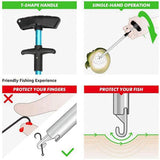Fishing Tool Kit,4 in 1 Handheld Digital Fish Scale,Floating Fish Gripper Fishing Lanyard Fish Hook Remover Combo Kit