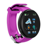 D18S Smart Bracelet BT4.0 Color Screen Sports Pedometer Round Blood Pressure Heart Rate Monitor Waterproof SmartWatch HOT SALE