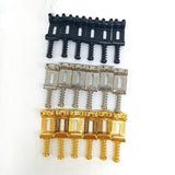 18 Roller Bridge Pull String Code Electric Guitar Saddle for Stratocaster Telecaster Electric Guitar Accessories Silver
