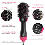 3-in-1 Hair Dryer and Styler Volumizer Brush Hot Air Brush Hair Straightener Brush Straightening Curling Woman Dryer Brush
