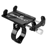 Universal Aluminum Alloy Bike Bicycle Phone Holder Racks Motorcycle Handlebar Mount Non-Slip Moblie Cell Phone Clip for Bike