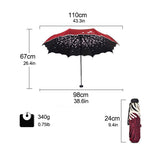 Quality Folding Umbrella For Women Brand Travel Anti-UV Windproof Rain Flower Modish Female Sun Girl Parasol Pocket Umbrellas