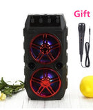 Outdoor Waterproof Wireless Bluetooth Speaker Home Theater Portable Mp3 Karaoke Stereo Music Support FM SD Card With Microphone