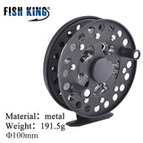 FISH KING Winter Ice Fly Fishing Rod 50/75 CM 2 Sections Fishing Rods With Fishing Wheel Reel  I Gear Tackle